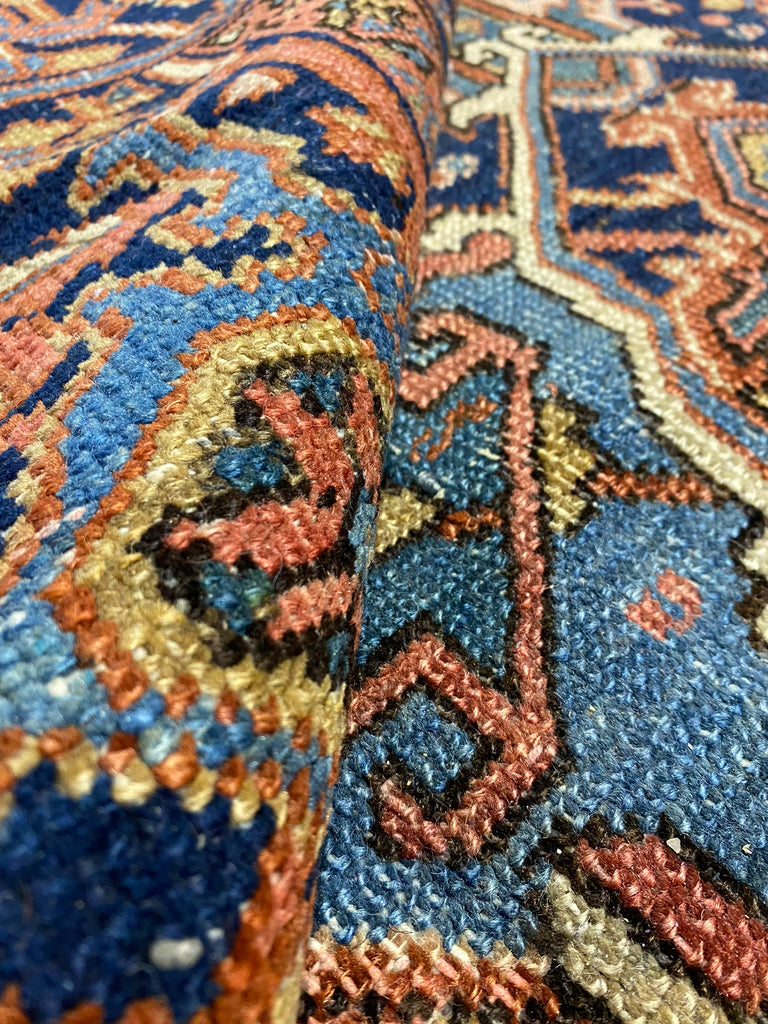 7.1 x 10.3 Authentic Old Persian Heriz Rug #F-6493