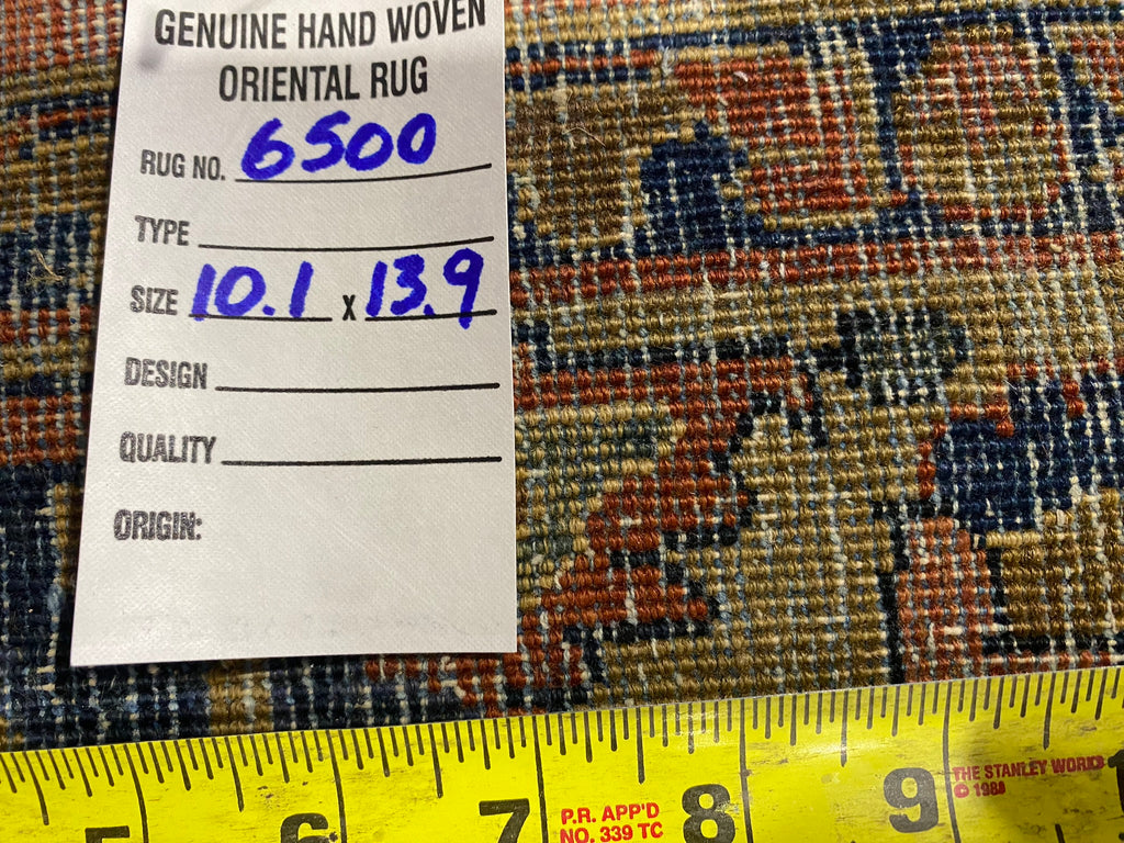 10.1 x 13.9 Authentic Antique Persian Sarouk Rug 1930's #F-6500