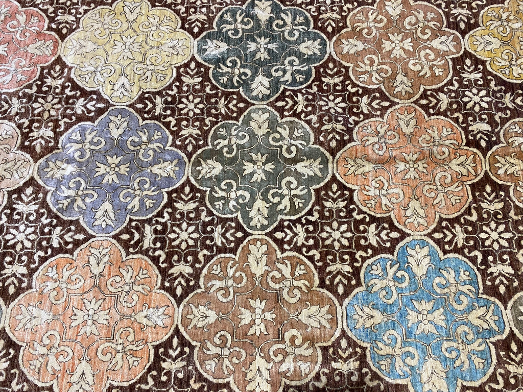 12.10 x 15.7 New Transitional Ziglar LARGE Rug Natural Wool #PIX-28549