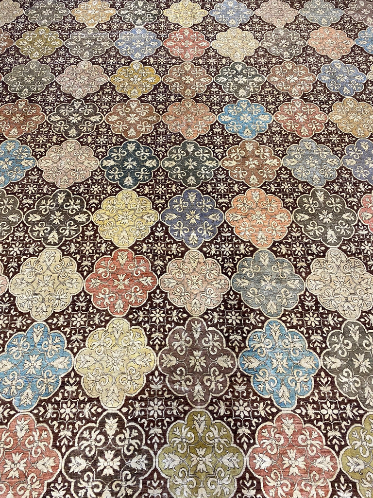 12.10 x 15.7 New Transitional Ziglar LARGE Rug Natural Wool #PIX-28549