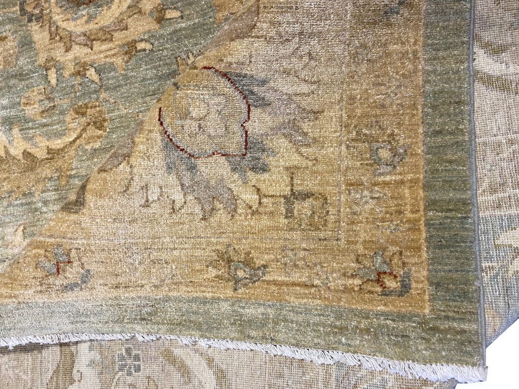 13.9 x 15.8 SQUARISH Neutral Chobi Peshawar Rug 15473