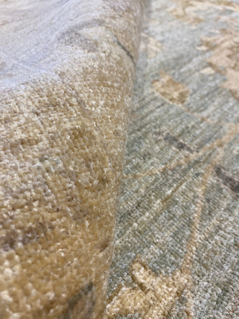 13.9 x 15.8 SQUARISH Neutral Chobi Peshawar Rug 15473