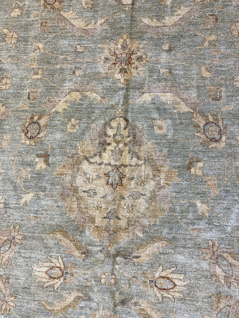 13.9 x 15.8 SQUARISH Neutral Chobi Peshawar Rug 15473