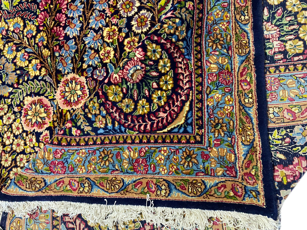 11.4 x 16 Authentic Persian Lavar Kerman 1970's #PIX-2869