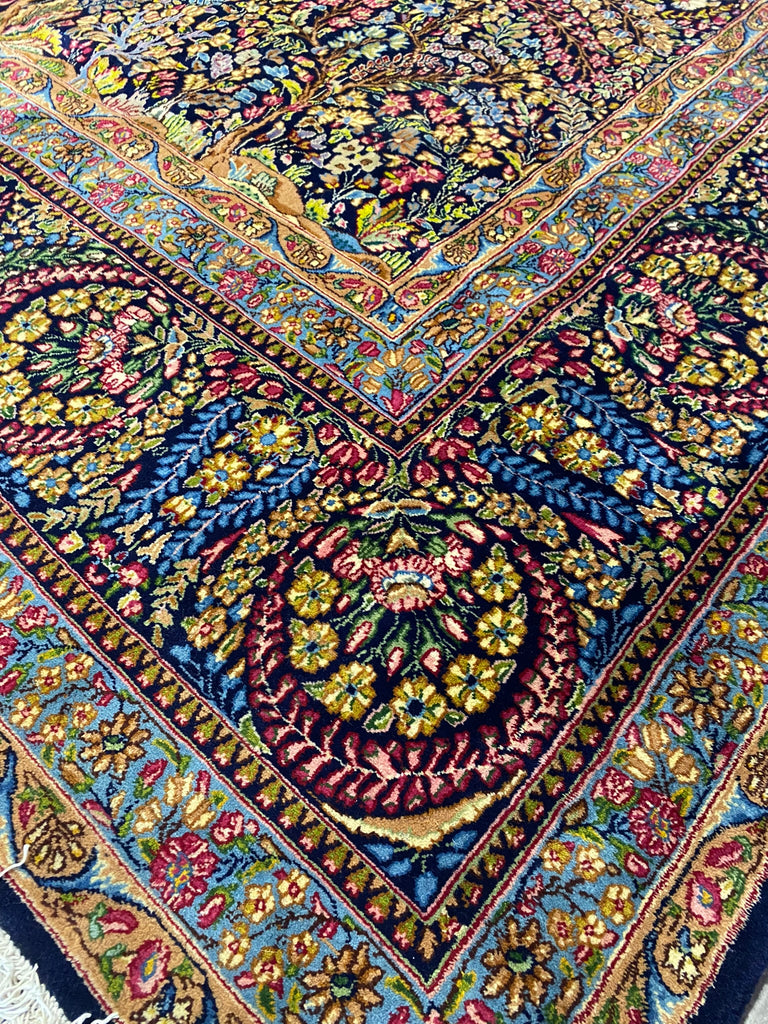 11.4 x 16 Authentic Persian Lavar Kerman 1970's #PIX-2869