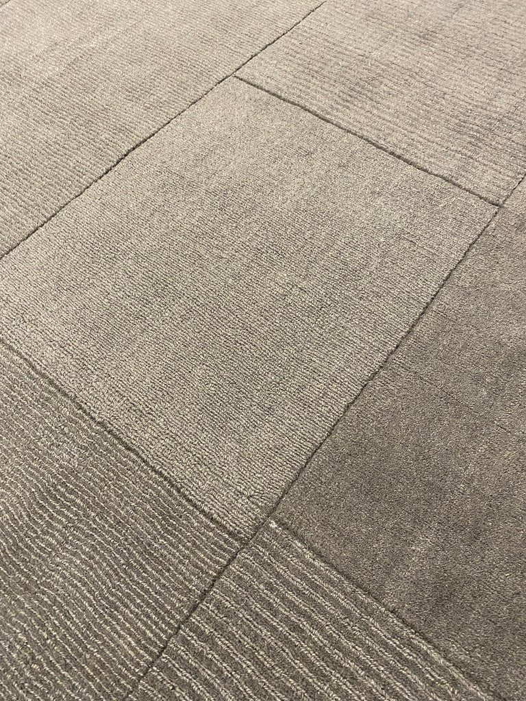 8 x 11 Hand-Tuftted Contemporary Rug medium Solid BROWN Rug #F-5441