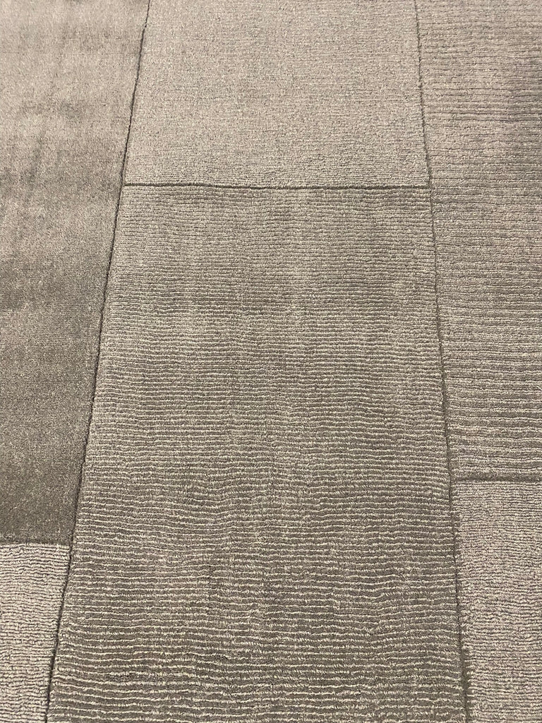 8 x 11 Hand-Tuftted Contemporary Rug medium Solid BROWN Rug #F-5441