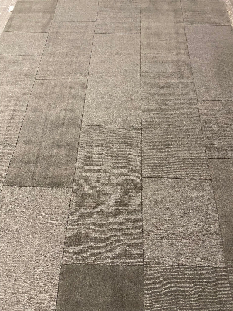 8 x 11 Hand-Tuftted Contemporary Rug medium Solid BROWN Rug #F-5441