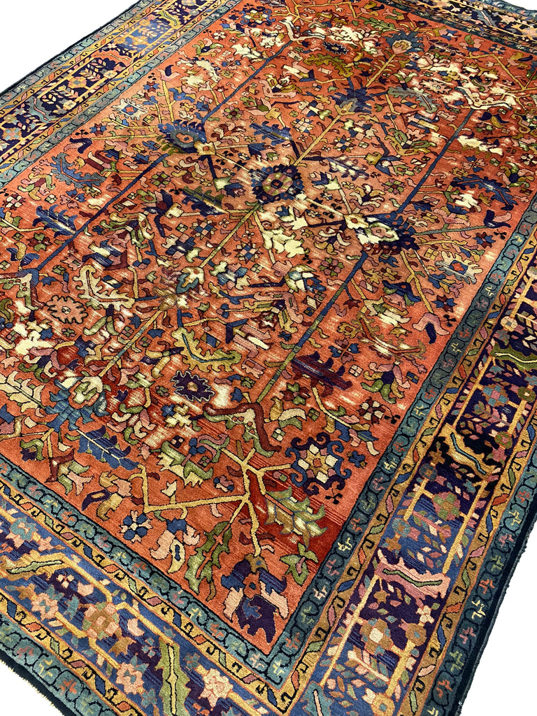 8.4 x 11.4 Antique Hooked Persian Rug #PIX-23575