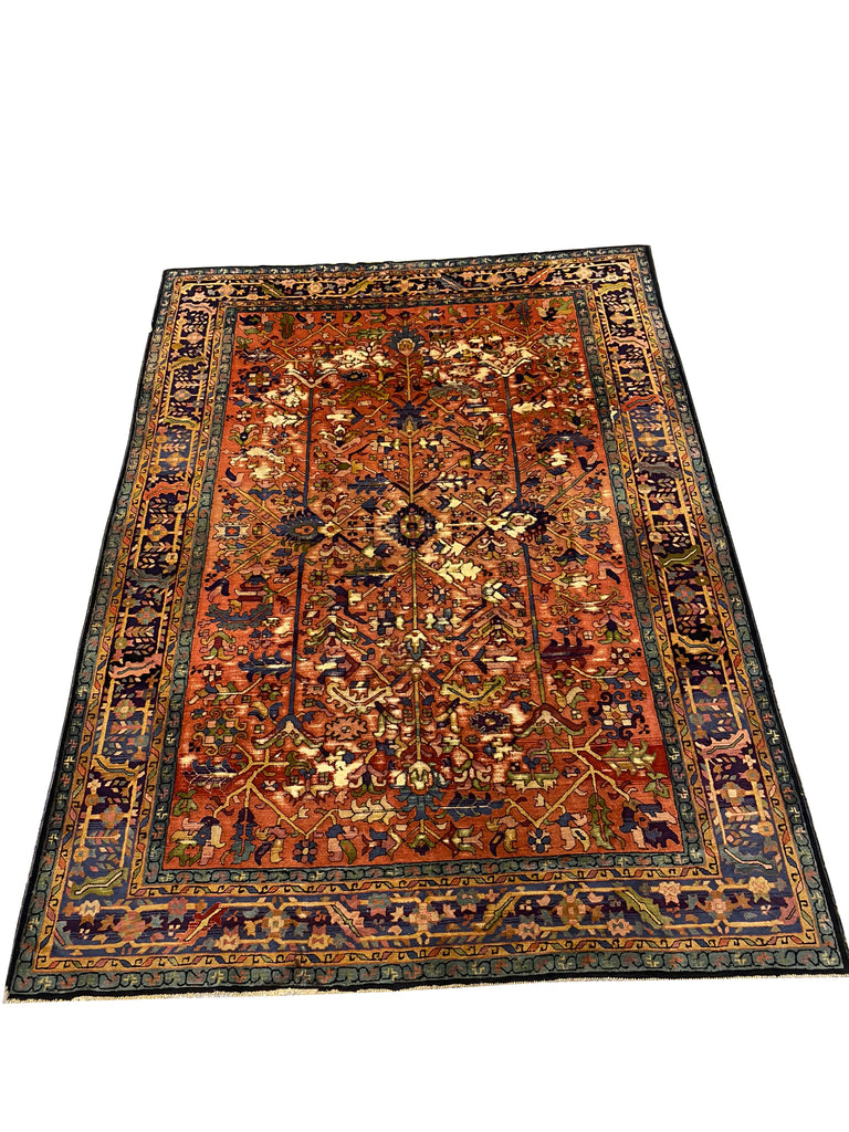 8.4 x 11.4 Antique Hooked Persian Rug #PIX-23575