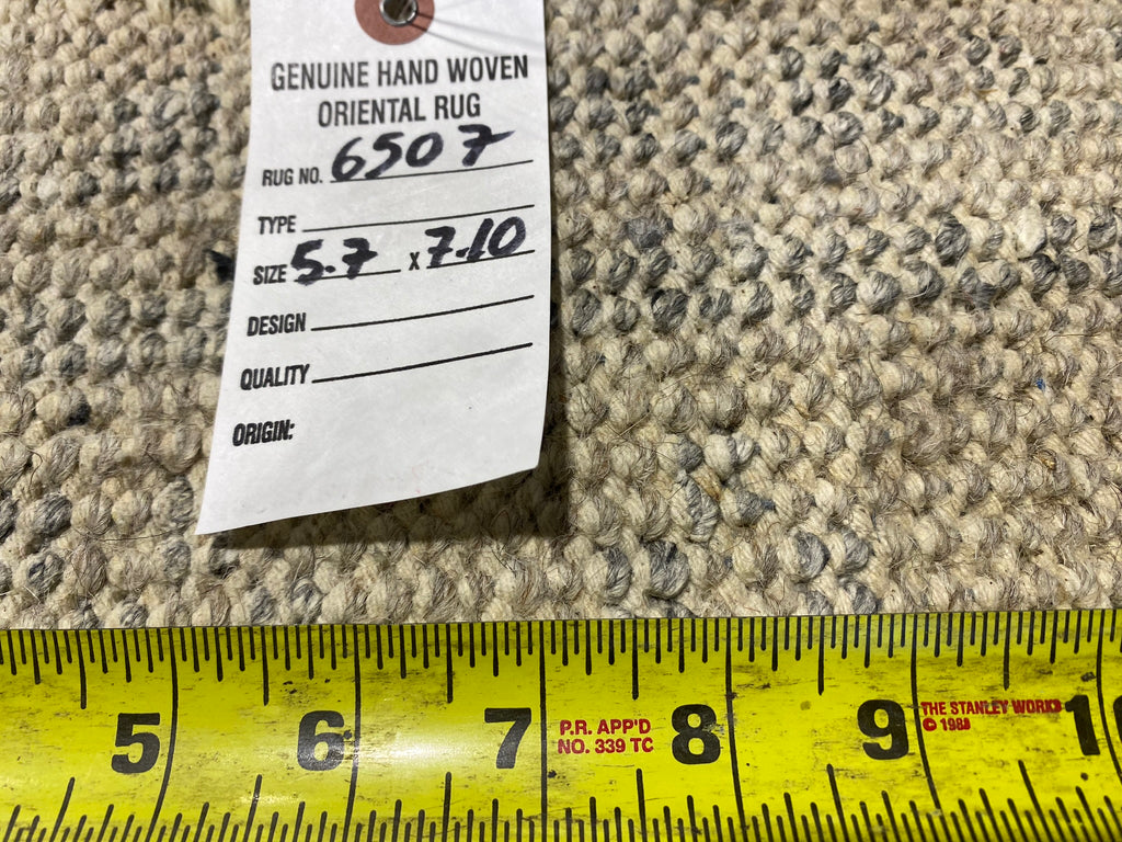 5.7 x 8 Vintage Handmade Ziglar Rug Transitional Contemporary #F-6507
