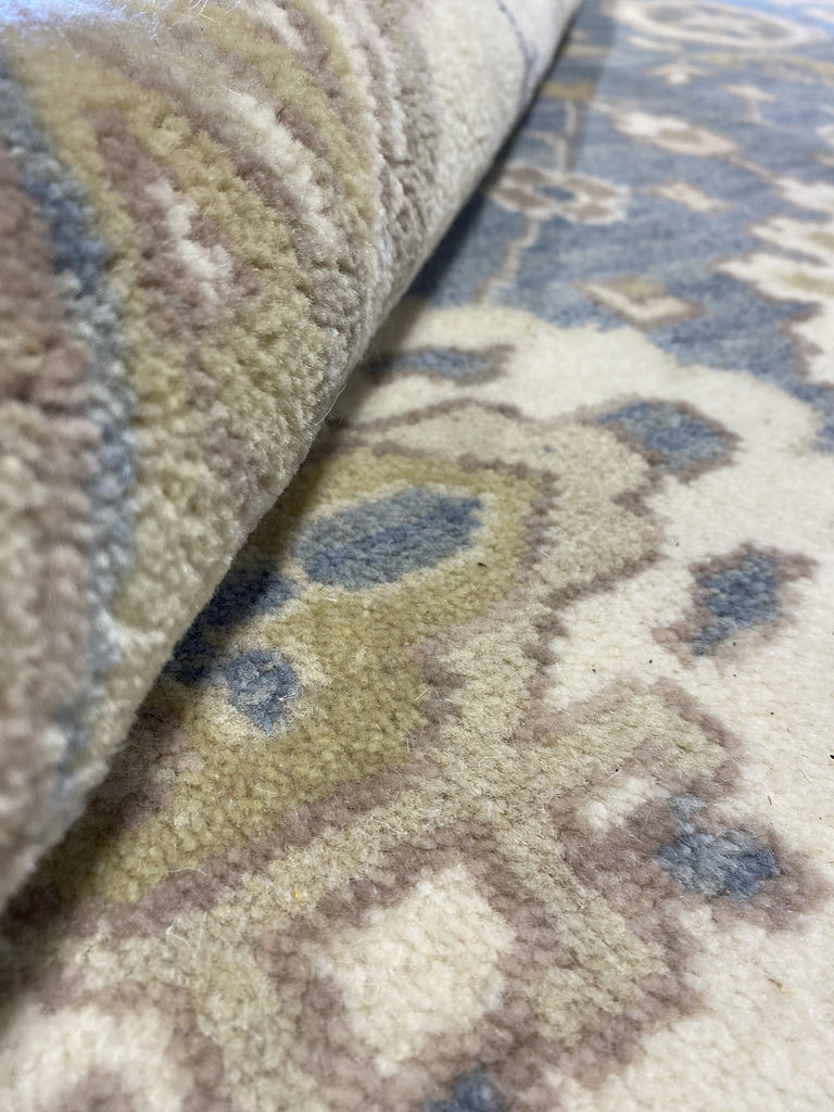 8.4 x 10 New Handmade Oushak Rug Light Slate Gray Blue #F-6508