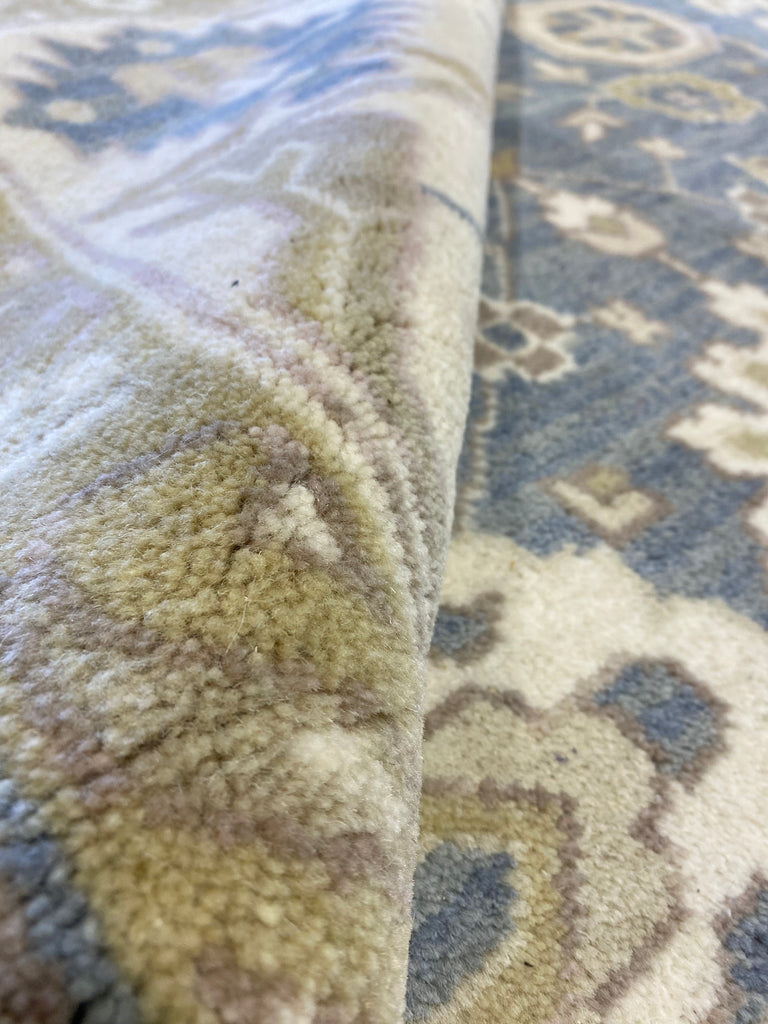 8.4 x 10 New Handmade Oushak Rug Light Slate Gray Blue #F-6508