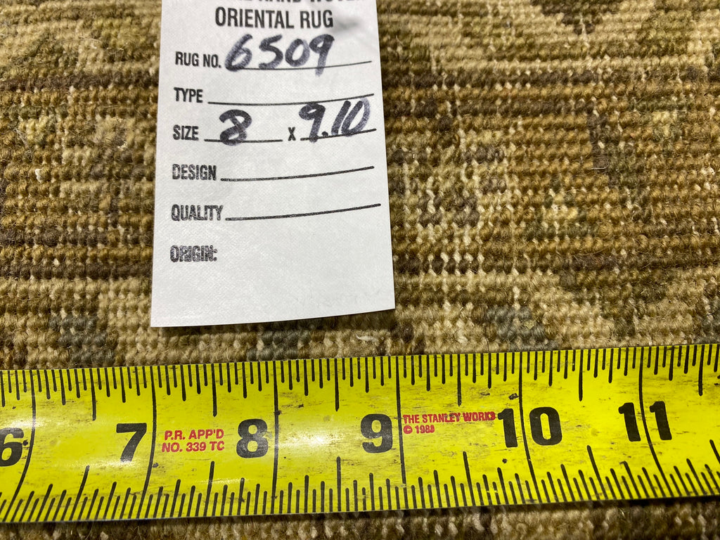 8 x 9.10 New India Handmade Oushak Wool Rug #F-6509