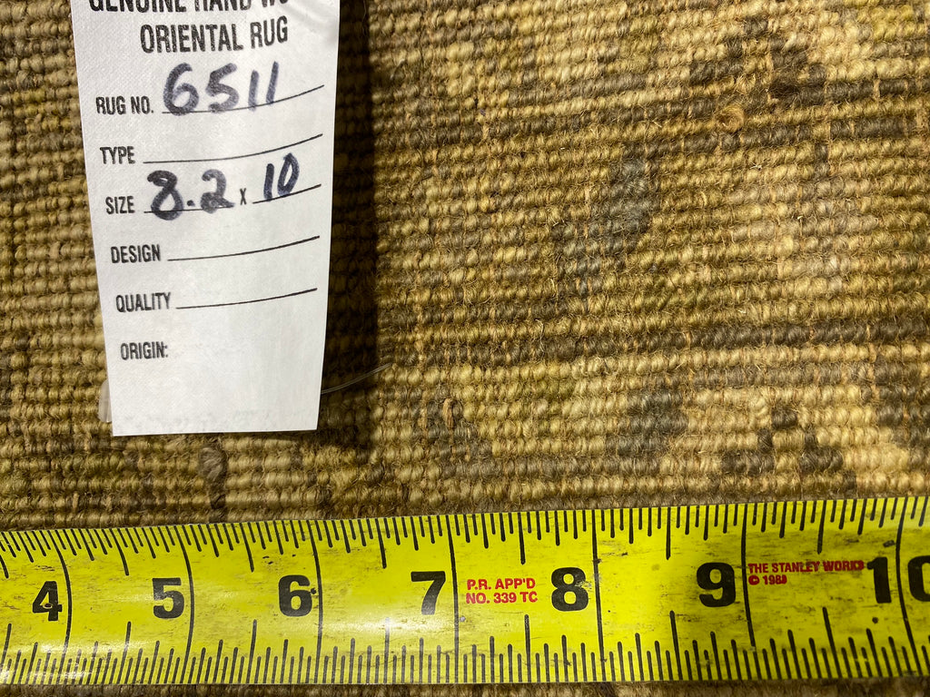 8.2 x 10 New Oushak Rug Handmade India Quality Wool #F-6511