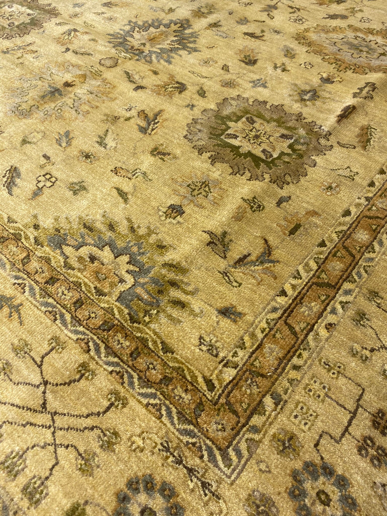 8.2 x 10 New Oushak Rug Handmade India Quality Wool #F-6511