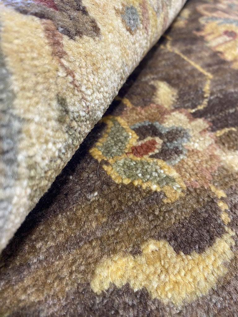 8.1 x 10.1 BROWN New Quality Agra Rug #F-6513