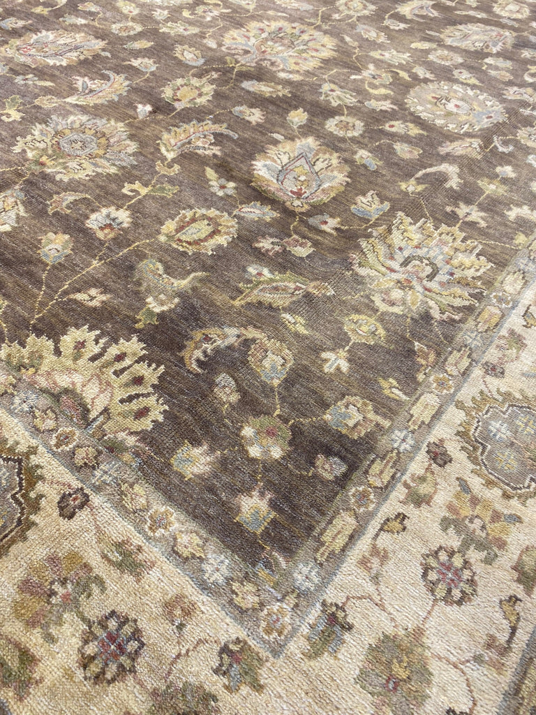 8.1 x 10.1 BROWN New Quality Agra Rug #F-6513