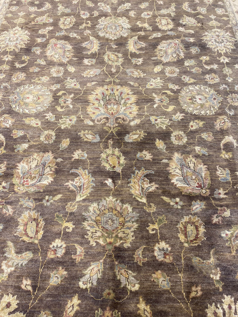 8.1 x 10.1 BROWN New Quality Agra Rug #F-6513