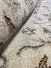 Load image into Gallery viewer, 7.11 x 9.9 Handmade Agra Rug NATURAL WOOL IVORY GREEN #F-6515