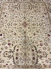 Load image into Gallery viewer, 7.11 x 9.9 Handmade Agra Rug NATURAL WOOL IVORY GREEN #F-6515