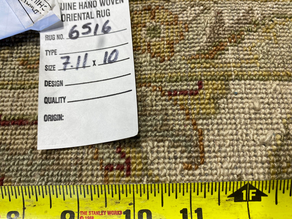 8 x 10 QUALITY Agra RUG Natural Wool WINE BURGUNDY #F-6516