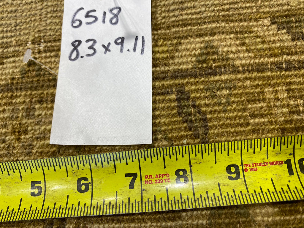 8.3 x 10 New Agra Oushak Rug Soft Natural Wool #F-6518