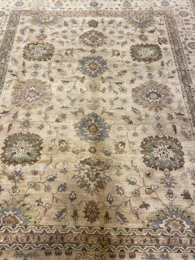 8.3 x 10 New Agra Oushak Rug Soft Natural Wool #F-6518