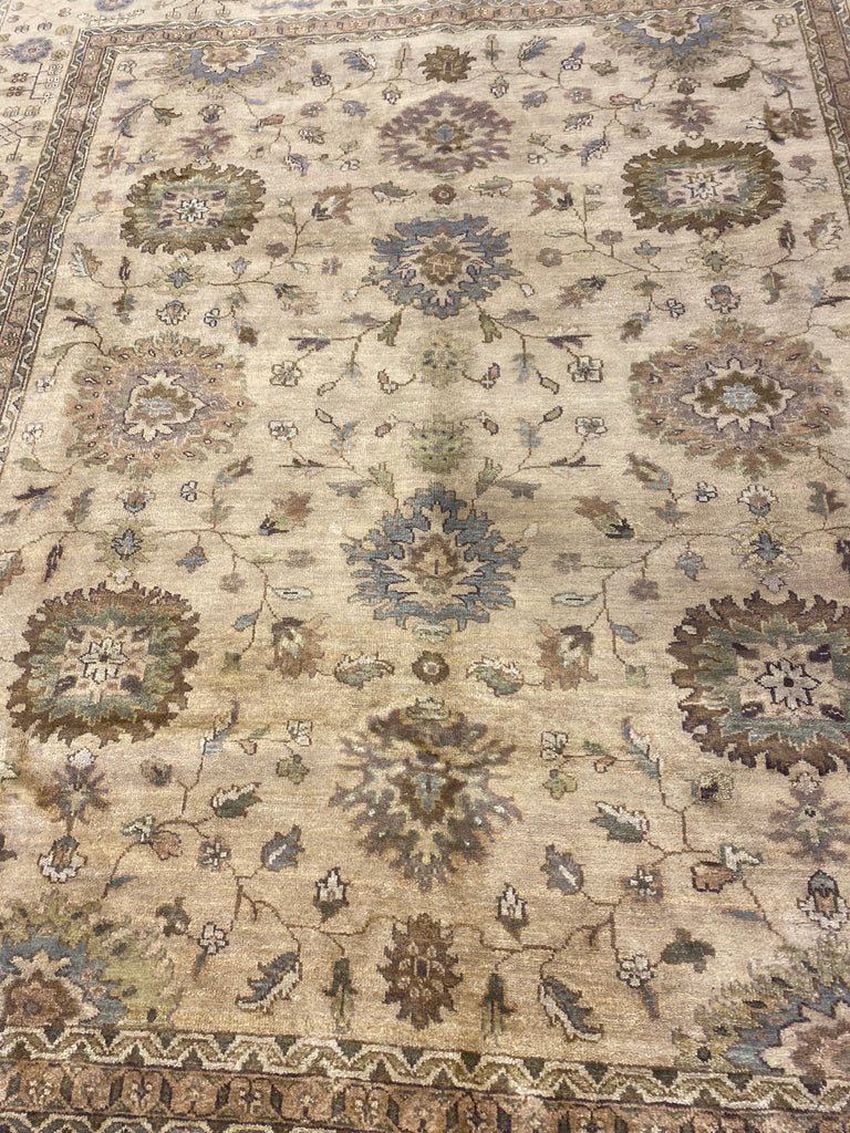 8.3 x 10 New Agra Oushak Rug Soft Natural Wool #F-6518