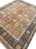 Load image into Gallery viewer, 8.1 x 10.0 Nice Quality Wool Agra Rug RUST BROWN #F-6519
