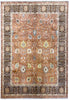 Load image into Gallery viewer, 8.1 x 10.0 Nice Quality Wool Agra Rug RUST BROWN #F-6519