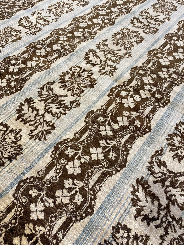 7.11 x 10.2 New Handmade Transitional Modern Quality Rug Natural Wool #F-6520