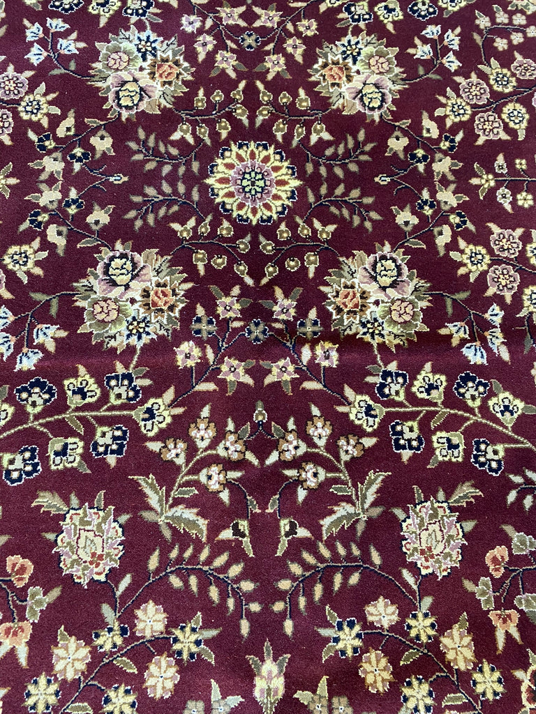 8.6 x 12.6 Quality Wool and Silk Handmade Rug Dense Weave High KPSI #F-6527