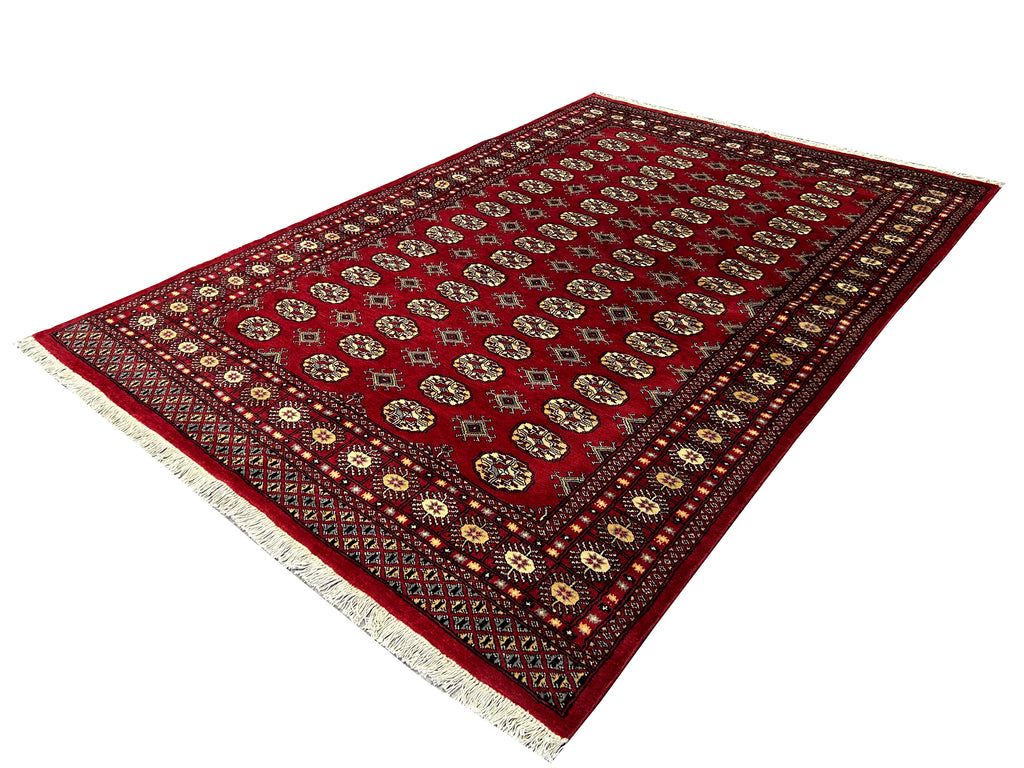 6.4 x 9.1 Classic Handmade Pakistan Bokhara Soft Wool Rug #B-3