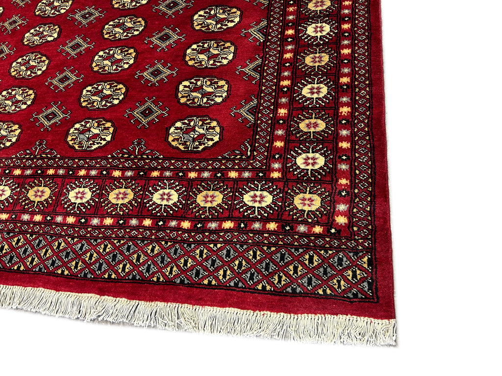 6.4 x 9.1 Classic Handmade Pakistan Bokhara Soft Wool Rug #B-3