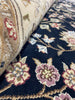 Load image into Gallery viewer, 8.6 x 11.6 Quality Wool and Silk Handmade Rug BLACK #F-6531A