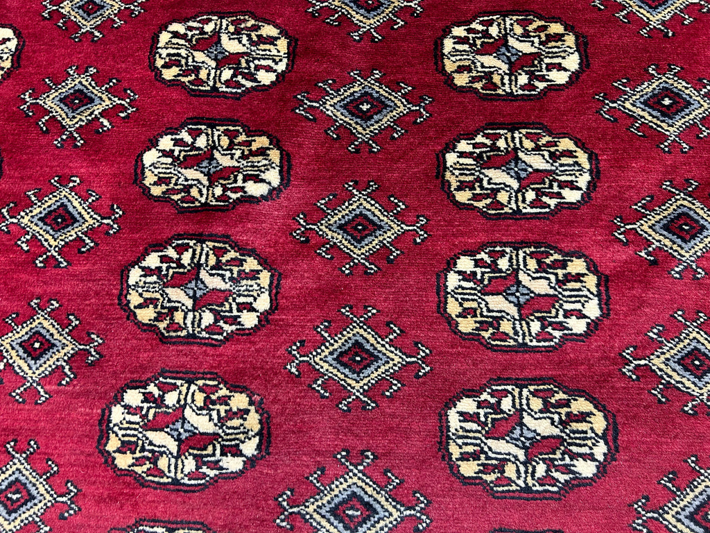 6.4 x 9.1 Classic Handmade Pakistan Bokhara Soft Wool Rug #B-3