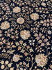 Load image into Gallery viewer, 8.6 x 11.6 Quality Wool and Silk Handmade Rug BLACK #F-6531A