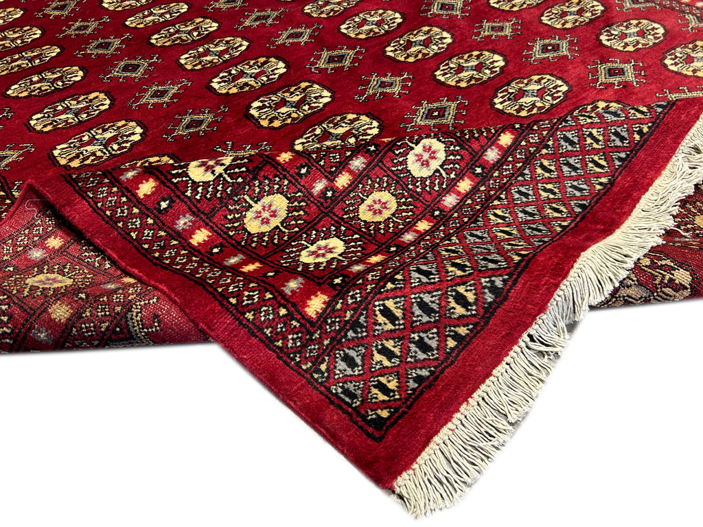 6.4 x 9.1 Classic Handmade Pakistan Bokhara Soft Wool Rug #B-3