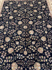 Load image into Gallery viewer, 8.6 x 11.6 Quality Wool and Silk Handmade Rug BLACK #F-6531A