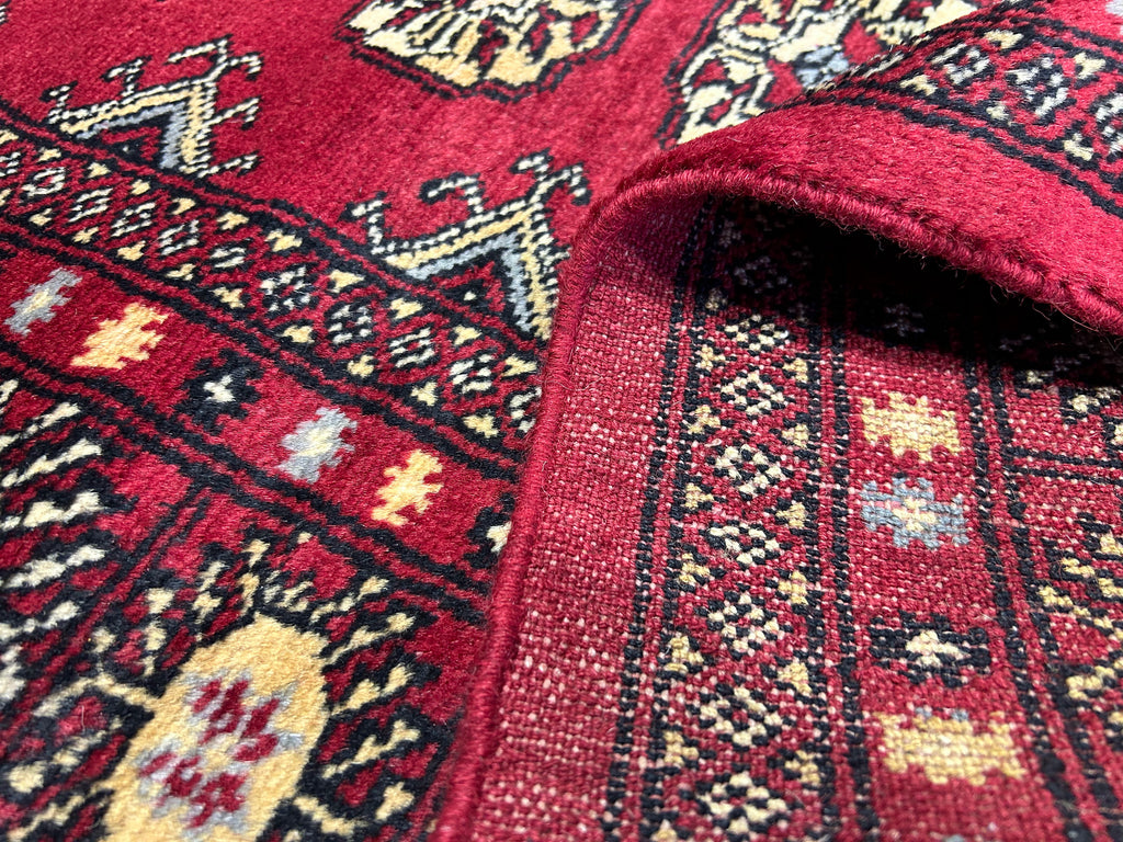 6.4 x 9.1 Classic Handmade Pakistan Bokhara Soft Wool Rug #B-3