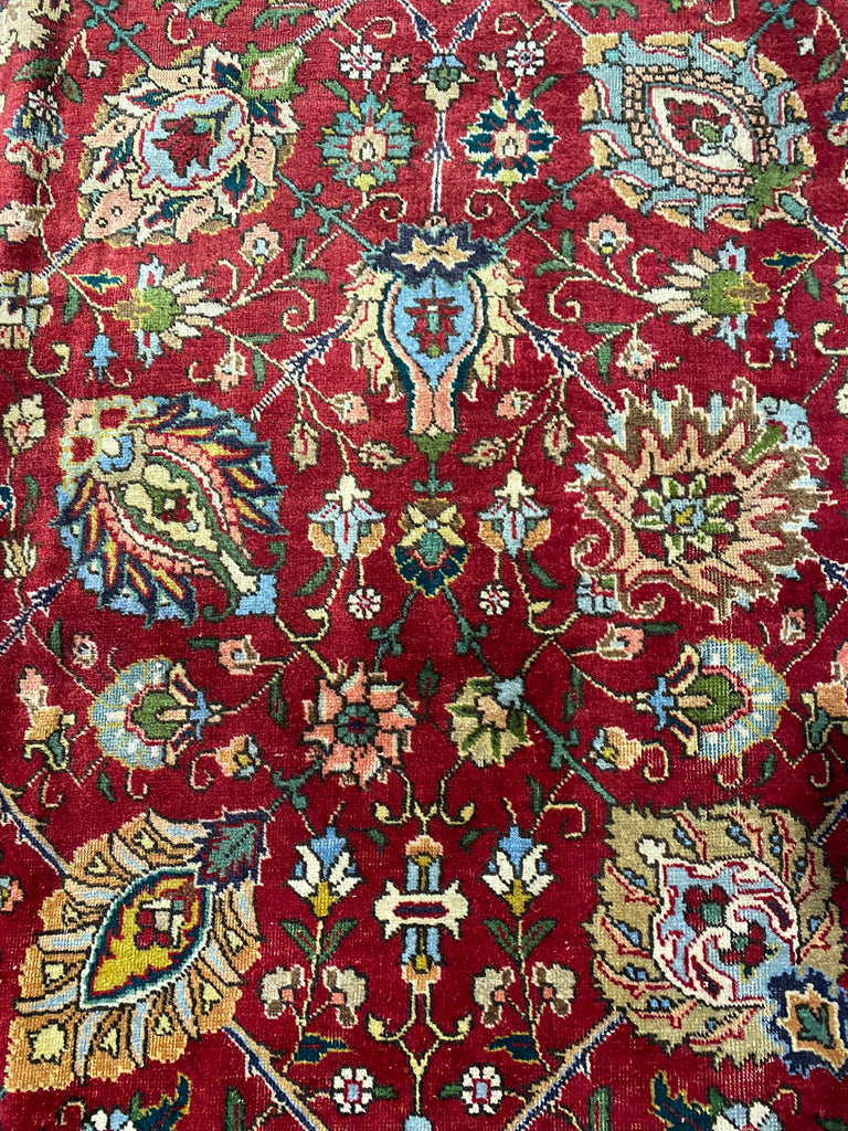 11.11 x 18 Authentic Persian Tabriz Wool Large Rug #F-6533