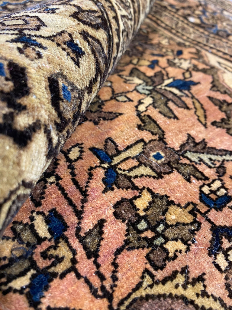 3.5 x 4.9 Authentic Antique Persian Sarouk Feraghan Rug #F-6537