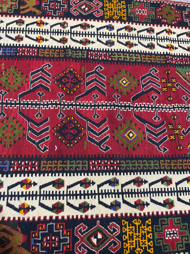 3.6 x 5.11 Persian Flat Weave Kilim Rug #F-6539A