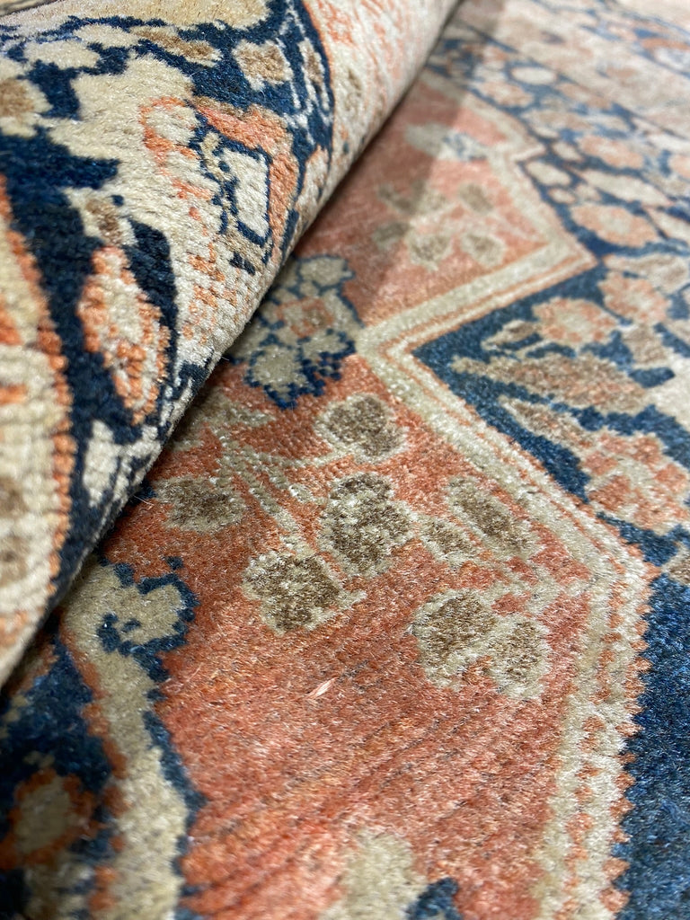 4.1 x 5.2 Authentic Antique Persian Tabriz Haj Jalili Rug 1900's #F-6540