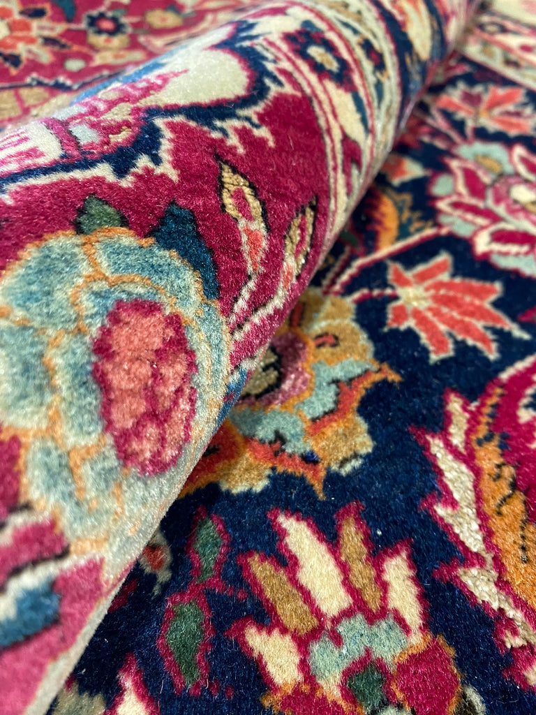 4.5 x 6.8 Authentic Antique Persian Jozan Rug 1950's #F-6546