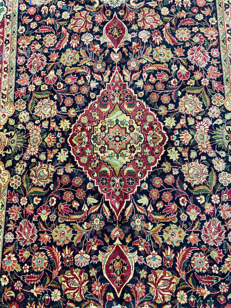 4.5 x 6.8 Authentic Antique Persian Jozan Rug 1950's #F-6546