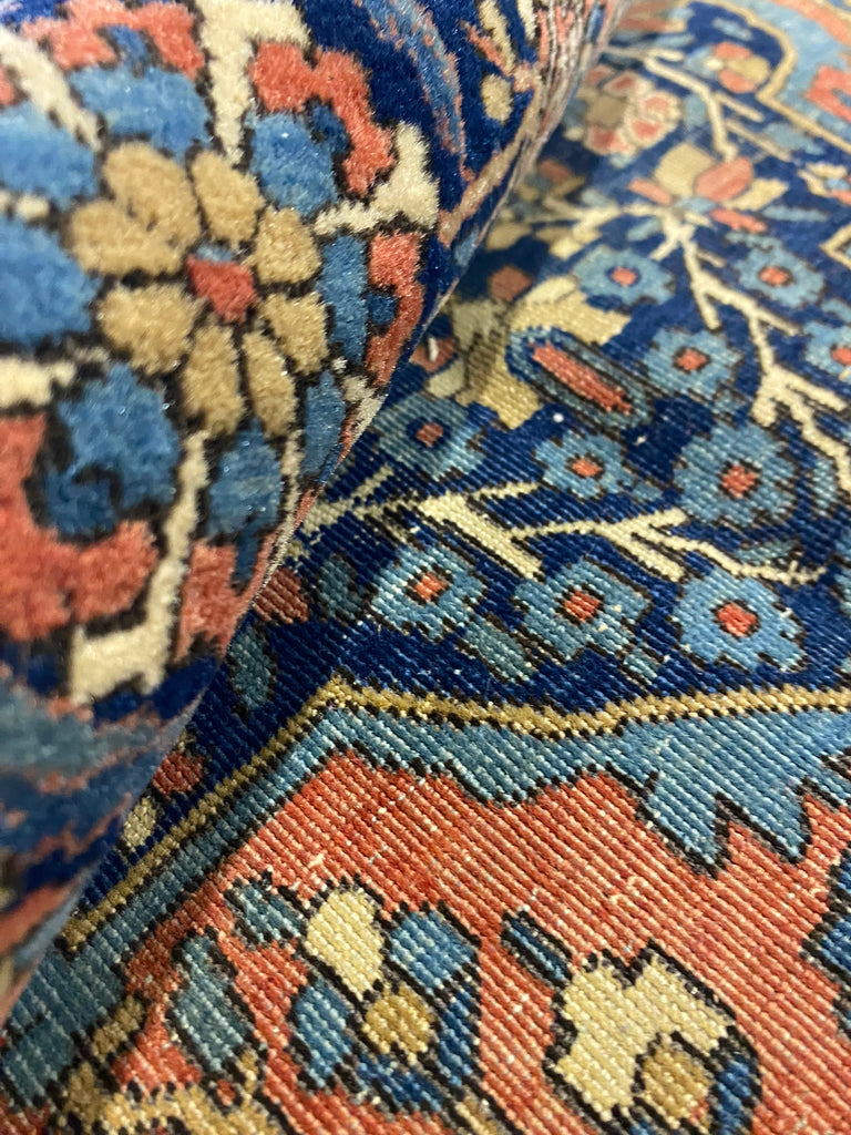 4.3 x 7.1 Mohtasham Kashan Authentic Antique Persian Estate matserpiece Collectible Rug #F-6547