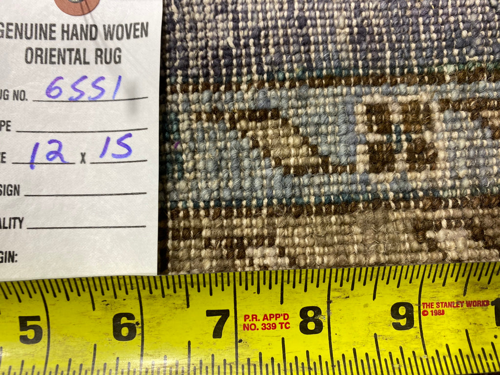 12 x 15 Amazing Decorative Handmade Oushak Large Rug GRAY BIRDS #F-6551