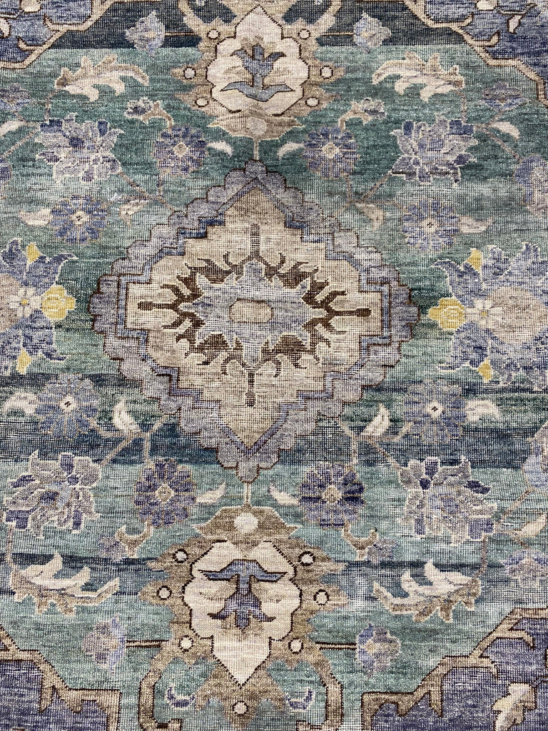 12 x 15 Amazing Decorative Handmade Oushak Large Rug GRAY BIRDS #F-6551